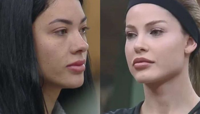 Rayane e Saory em 'A Fazenda 17' Foto: Reprodução/Record / Contigo