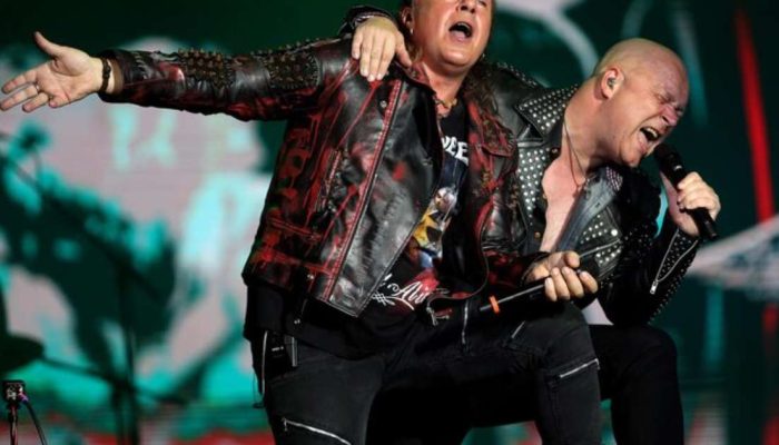 A banda Helloween no Rock In Rio 2019; vocalista está com problema de saúde Foto: Wilton Junior...