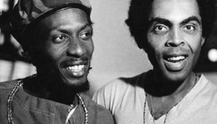 Jimmy Cliff e Gilberto Gil. Foto: Divulgação.
